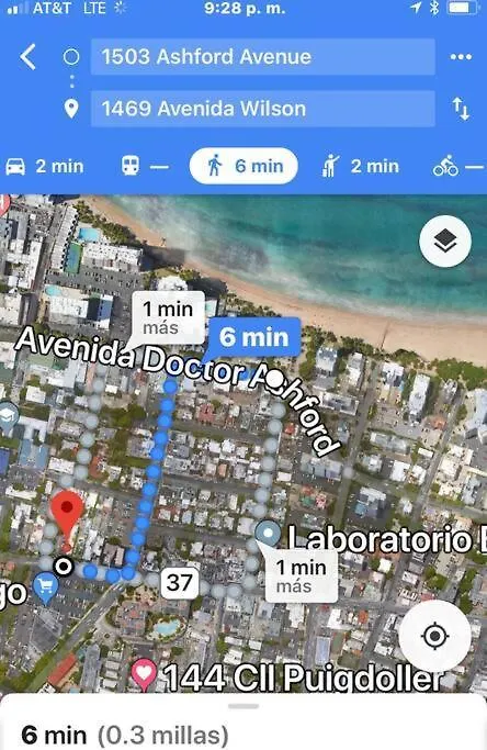 Apartment Big Place 2 Bedroom 3 Beds, Wf, Tv, Balcony & Parking San Juan Puerto Rico